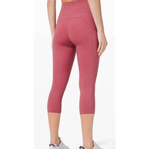LULULEMON ATHLETICA Fast & Free Crop II 19" (Non-Reflective) Size 2